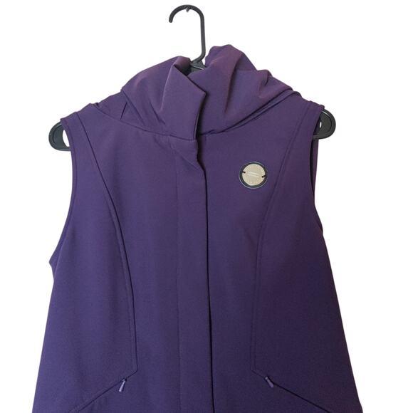 Noel Asmar Leto Equestrian Waterproof Hooded Riding Vest Plum Purple Small - Picture 3 of 16